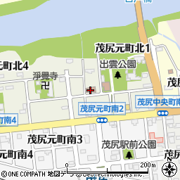 赤平市役所　茂尻児童館周辺の地図