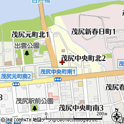 北海道赤平市茂尻中央町北1丁目4周辺の地図