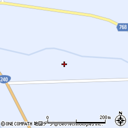 ホロカマハシリ川周辺の地図