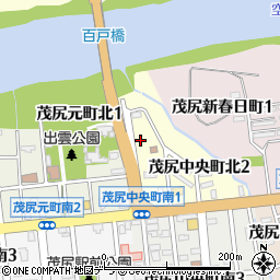 北海道赤平市茂尻中央町北1丁目3周辺の地図