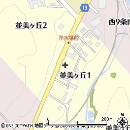 北海道郵便逓送周辺の地図