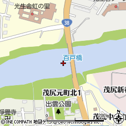 百戸橋周辺の地図