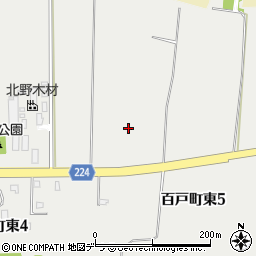 北海道赤平市百戸町東周辺の地図
