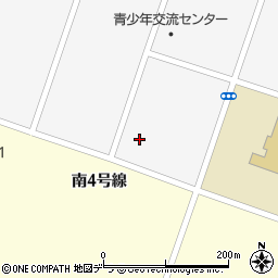 新十津川町役場　学校給食センター周辺の地図