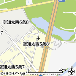 北海道砂川市空知太西５条8丁目4周辺の地図