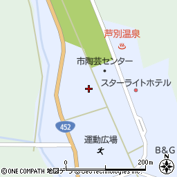 北海道芦別市旭町油谷周辺の地図