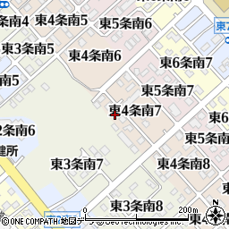 北海道標津郡中標津町東４条南7丁目3周辺の地図