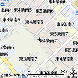 北海道標津郡中標津町東４条南7丁目2周辺の地図