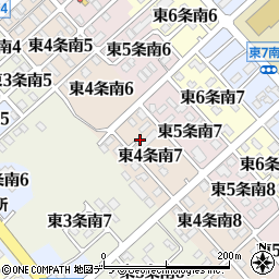 北海道標津郡中標津町東４条南7丁目17周辺の地図