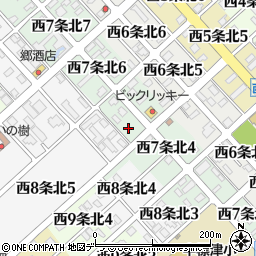 北海道標津郡中標津町西７条北5丁目2-3周辺の地図