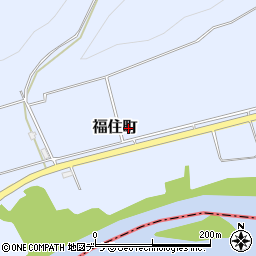北海道芦別市福住町周辺の地図