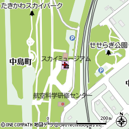 航空動態博物館（たきかわスカイミュージアム）周辺の地図