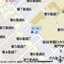 北海道標津郡中標津町東７条南7丁目8周辺の地図