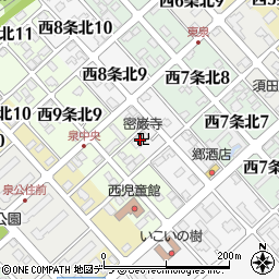 密巌寺周辺の地図