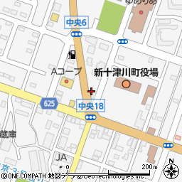 株式会社松葉　昭和シェル石油新十津川給油所周辺の地図