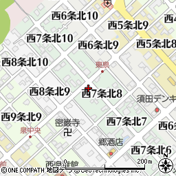 北海道標津郡中標津町西７条北8丁目5周辺の地図