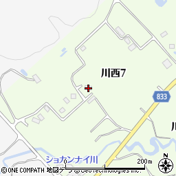 北海道標津郡中標津町川西7丁目38周辺の地図