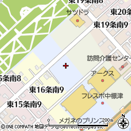 北海道標津郡中標津町東１７条南9丁目周辺の地図