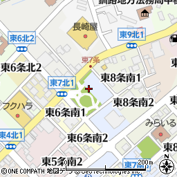 北海道標津郡中標津町東７条南1丁目周辺の地図