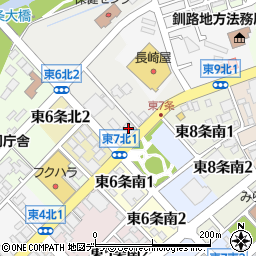 釧路信用組合中標津支店周辺の地図