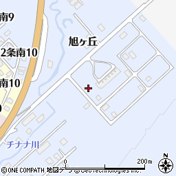 北海道標津郡中標津町旭ヶ丘3-16周辺の地図