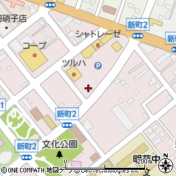 北海道滝川市新町周辺の地図