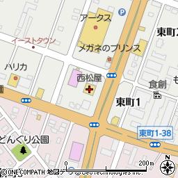 西松屋滝川東町店周辺の地図