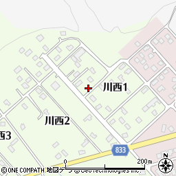 北海道標津郡中標津町川西1丁目15周辺の地図