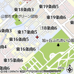 北海道標津郡中標津町東１７条南6丁目周辺の地図