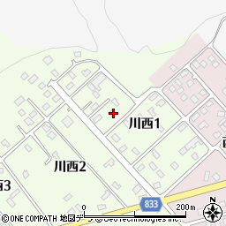 北海道標津郡中標津町川西1丁目17周辺の地図