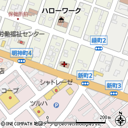 札幌法務局　滝川支局人権相談周辺の地図