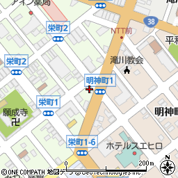 トヨタレンタリース札幌滝川店周辺の地図