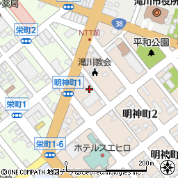 滝川市社会福祉協議会　生活あんしんサポートセンター周辺の地図