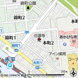 日源寺周辺の地図