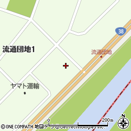 松尾ジンギスカン　製造販売部周辺の地図