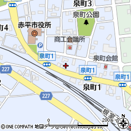 赤平泉町郵便局 ＡＴＭ周辺の地図