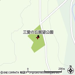 三愛の丘展望公園トイレ周辺の地図