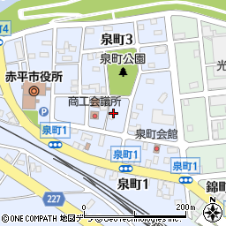 大和山松緑神道赤平支部周辺の地図