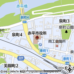 北洋銀行赤平市役所 ＡＴＭ周辺の地図