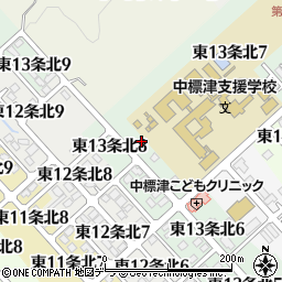 北海道標津郡中標津町東１３条北7丁目10周辺の地図