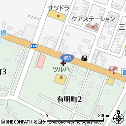 滝川有明郵便局 ＡＴＭ周辺の地図