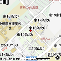 北海道標津郡中標津町東１５条北6丁目19周辺の地図