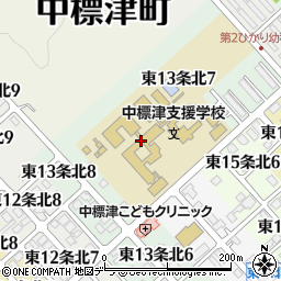 北海道中標津支援学校周辺の地図