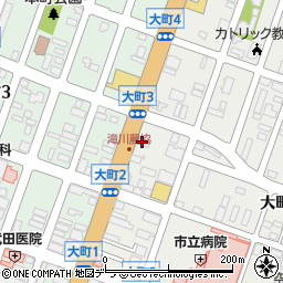 北空知信用金庫滝川支店周辺の地図