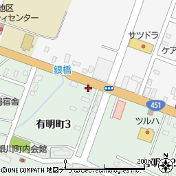 北海道ノダ株式会社　滝川営業所周辺の地図