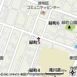 中谷米屋緑町支店周辺の地図