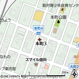 セブンイレブン滝川本町店周辺の地図