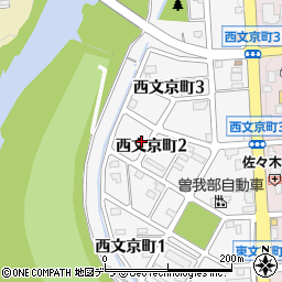 北海道赤平市西文京町周辺の地図