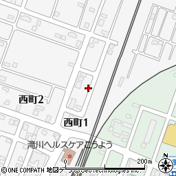 〒073-0044 北海道滝川市西町の地図
