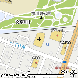 ヴィクトリアゴルフ滝川店周辺の地図